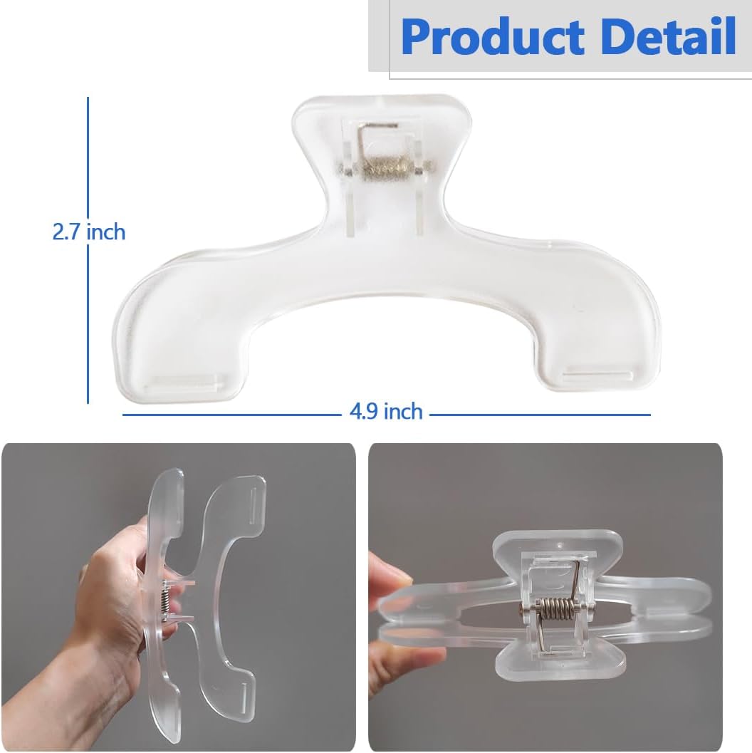 Transparent Book Clip - Book Page Holder Bookmark, Reading Accessories Convenient for Reading Teaching and Fixing Manuscripts, Suitable for Teacher Clerk