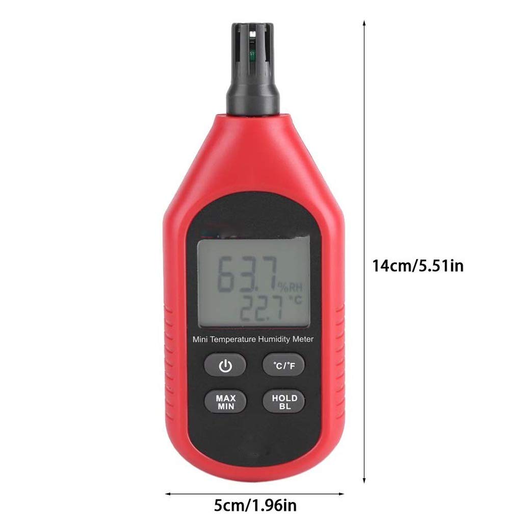 Digital Thermometer Hygrometer Air Temperature Humidity Meters Gauge with Big Screen Stand