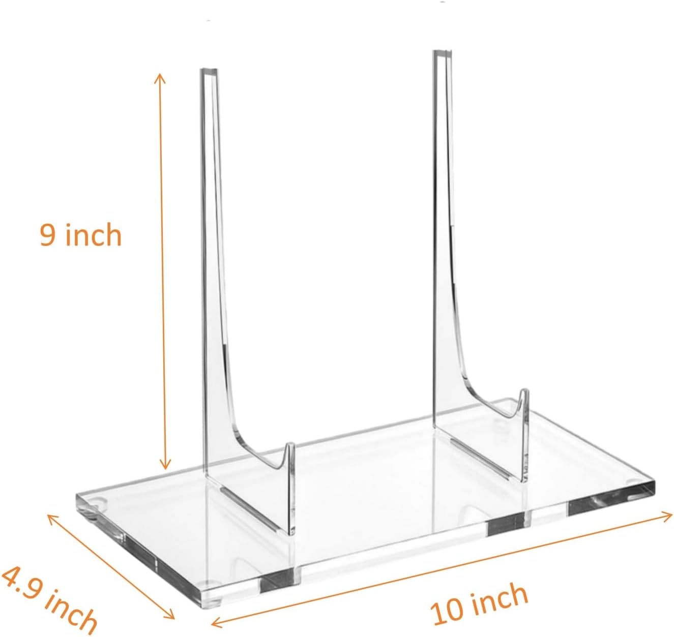 Acrylic Book Stand Clear Easel Stand for Display Acrylic Plate Display Holder for Picture Book Frame Vinyl Decorative Plate Platter Photo
