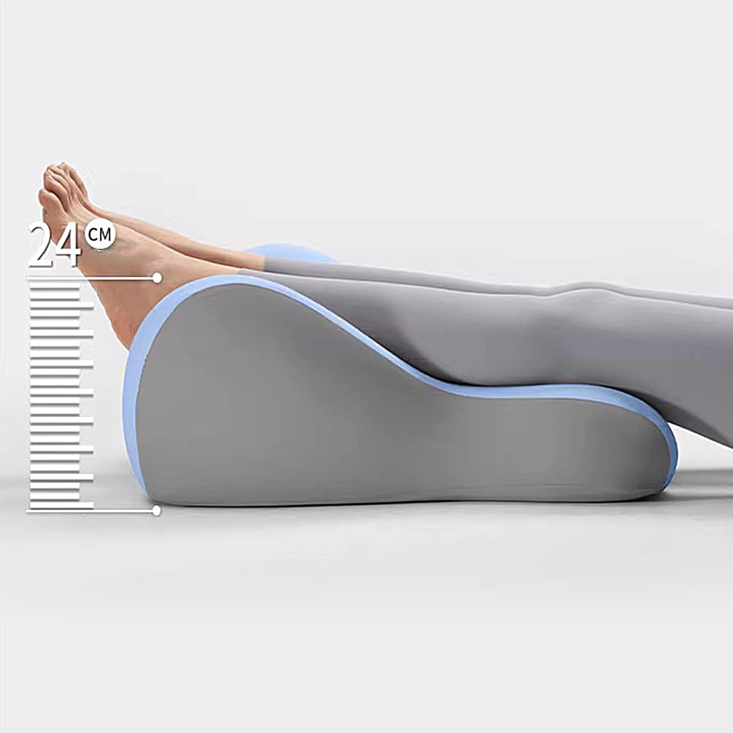 Couples Pillow, Ergonomic Memory Foam Wedge—Leg Raising Cushion for Reading, Sleeping, Yoga, Meditation, and Sofa Lounge Comfort