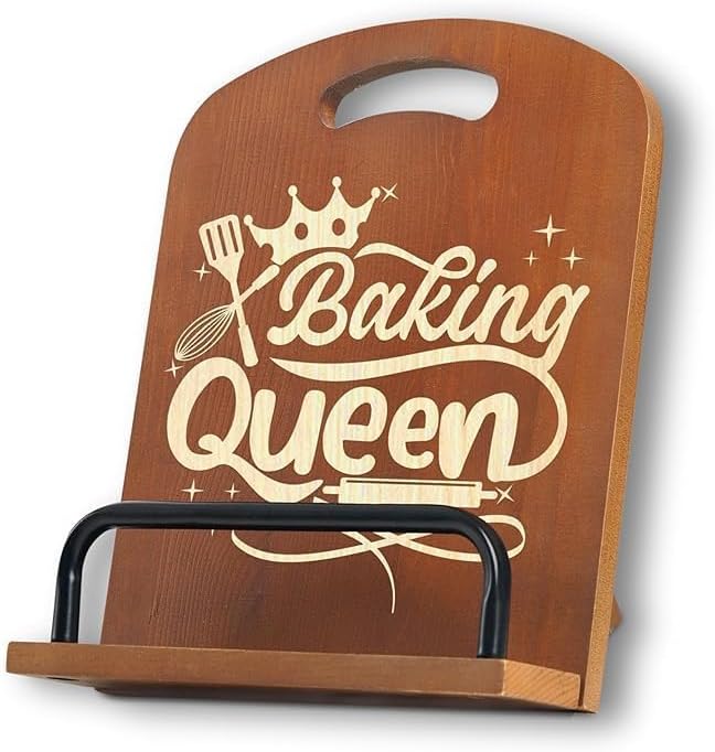 InnoBeta Baking Gifts for Women, Cookbook Stand for Kitchen Counter, Perfect Gifts for Baking Lovers on Birthday, Adjustable Tablet Recipe Book Holder, Unique Kitchen & Home Decor