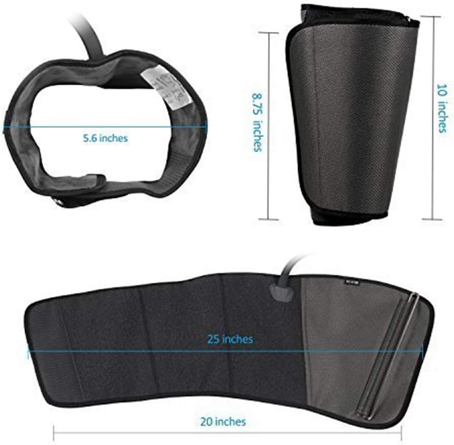 CINCOM Leg Massager for Circulation and Pain Relief, Air Compression Calf Massager with 2 Modes 3 Intensities Helpful for RLS Edema and Muscle Soreness