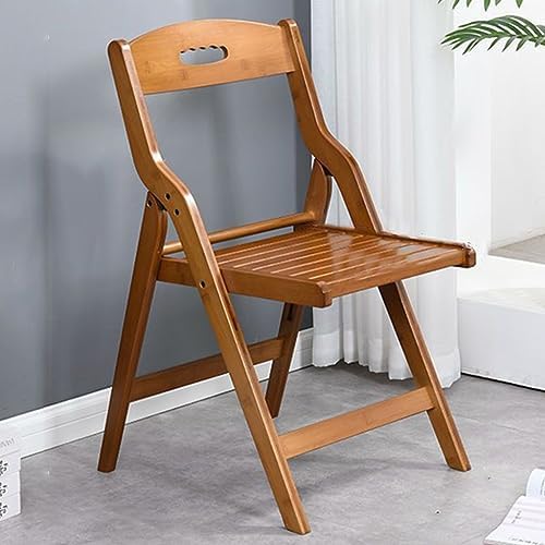 Modern Light Weight Folding Dining Chairs with Backrest for Kitchen, Living Room, Wedding & Balcony - Commercial Table Chair Reading Room Foldable Furniture/Natural