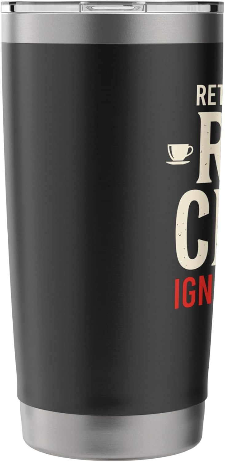 Retirement Plan Read Crime Ignore People Book Lover Stainless Steel Insulated Tumbler