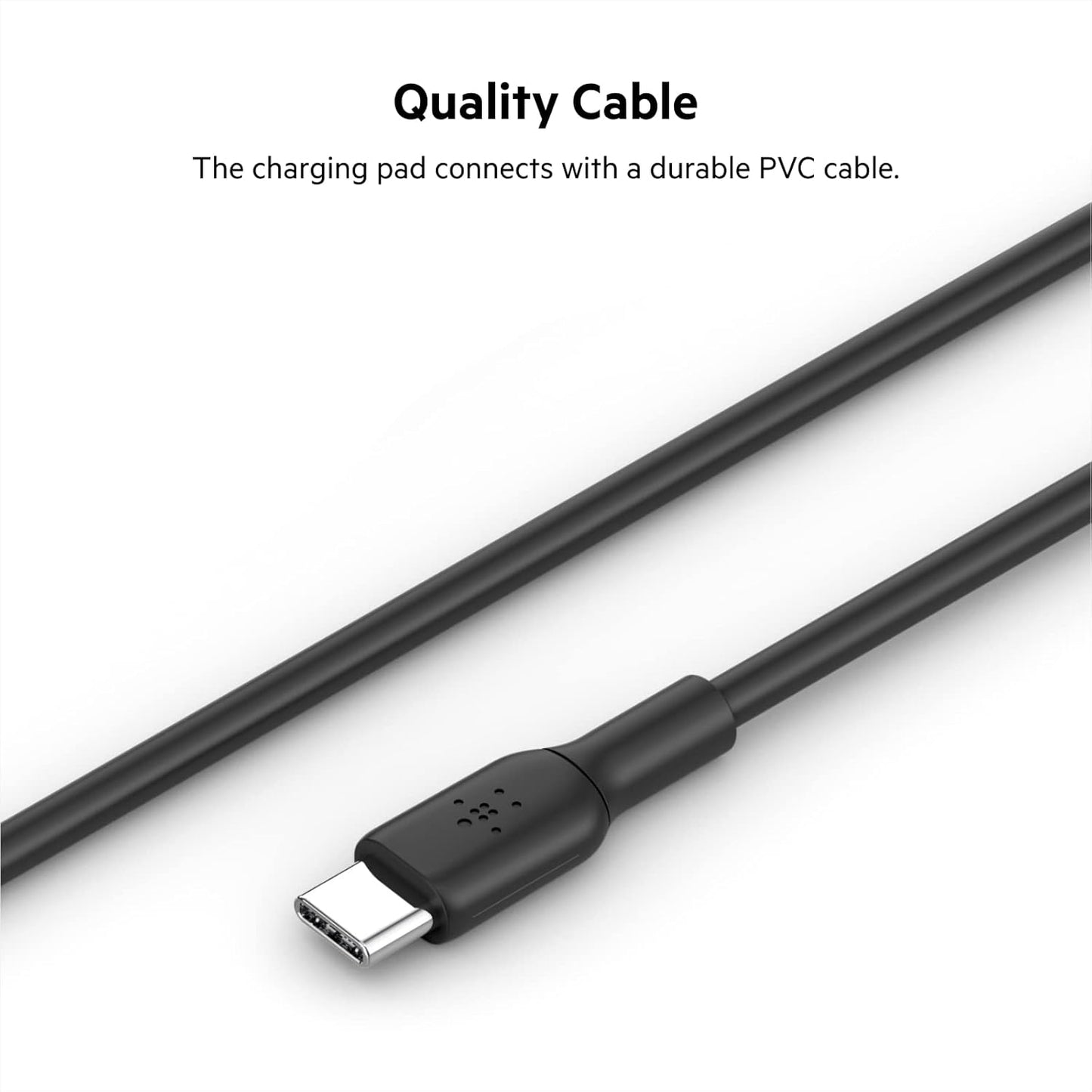 Belkin 7.5W Magnetic Portable Wireless Charger Pad, Magsafe Compatible, iPhone 14, 13, 12, 11, XS Max, X, 8, 7, 6s, 6, Plus - 6.6ft/2M Long Cable