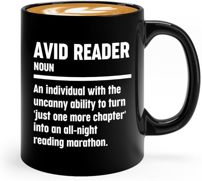 Book Lover Coffee Mug 11oz Black - Reading Marathon - Book Lover Gifts For Women Book Club Book Lovers Gifts Bookworm Book Reader Gifts