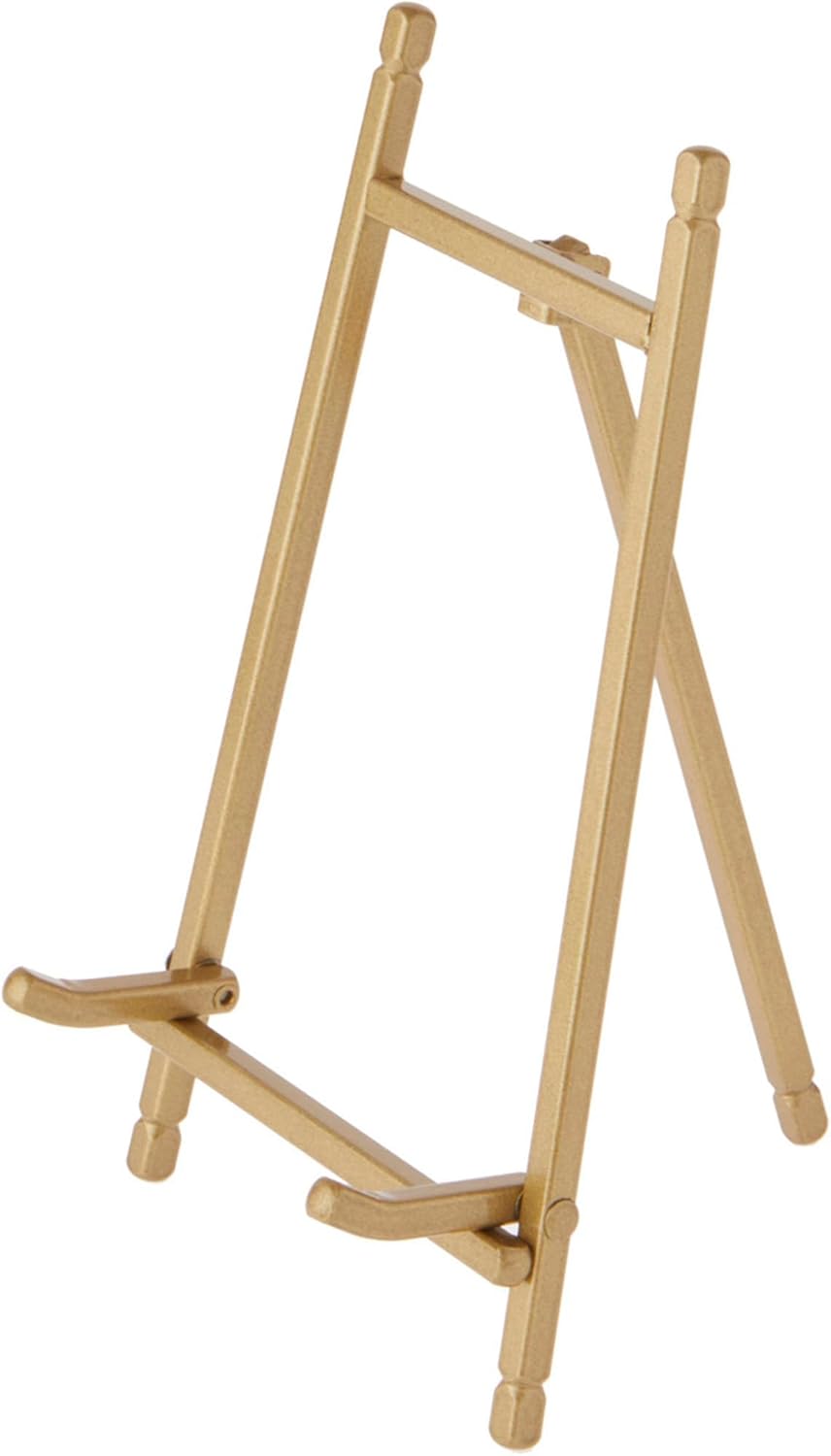 Bard's Satin Gold-toned Metal Easel, 7" H x 4.25" W x 4.5" D