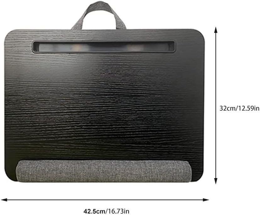 Portable 43x31cm Laptop Table Pillow Lap Desk Bookshelf Tray Tablet Stand Handy Learning Holder for Bed Notebook Outdoor