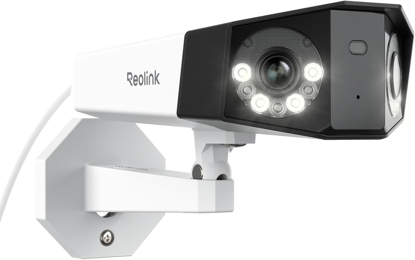 REOLINK 4K PoE Security Camera System, Home Outdoor IP Camera in 180 Degree Viewing Angle, Human/Vehicle/Pet Detection, Color Night Vision, Two Way Talk, Up to 512GB microSD Card, Duo 2 PoE