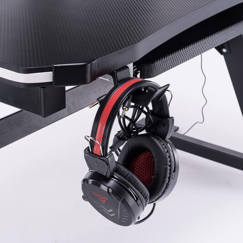 Gaming Drink Cup and Headphone Holder,Anti-Spilling Cup-Holster and Microphone Hook for Table Desk Side Bottle