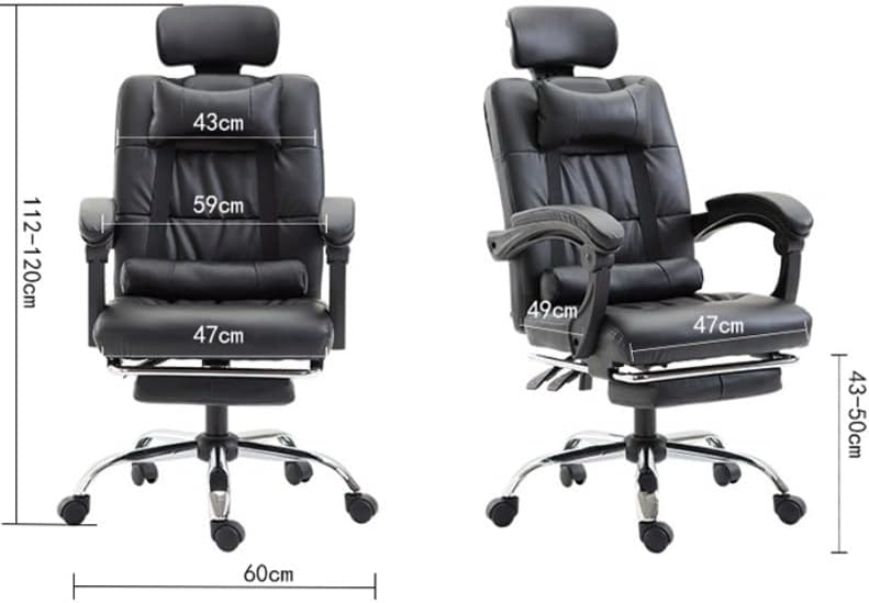 Home Office Reclining Lounge Chair Lift Rotary Footstool Executive Lunch(E)