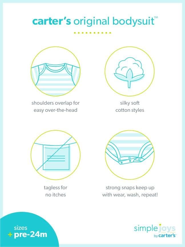 Simple Joys by Carter's baby-girls 5-pack Long-sleeve Bodysuit