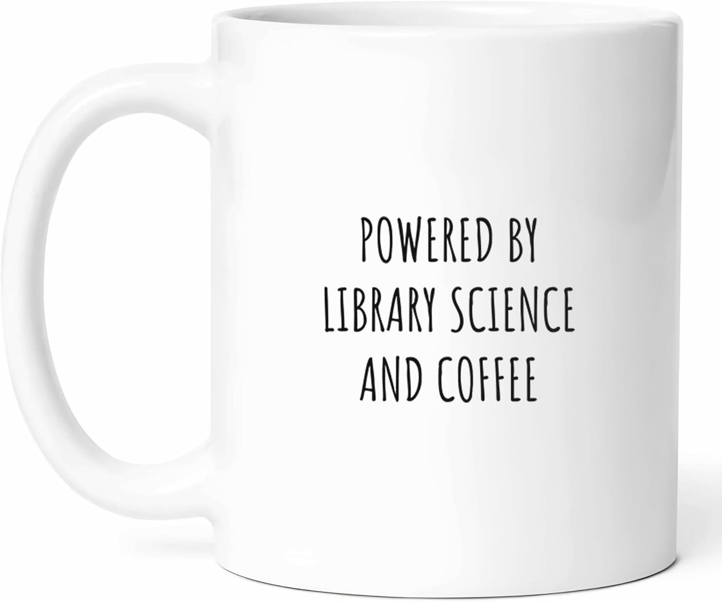 Library Science And Coffee Mug - Information Specialist Cup - Librarian Funny Gift From Colleagues - Book Lover Tea Mugs - Knowledge Seeker Cups - 11 Oz Ceramic Gifts For Birthday, Him, Her
