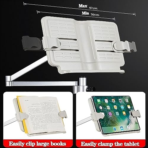 Floor Bookstand,Reading Stand Book Stand Document Holder,Reading Rest Cookbook Cook Book Holder Floor Stand Bookrest Foldable Book Stand Reading Stand Holder,360° Rotating Angle (Size : with lamp ( )