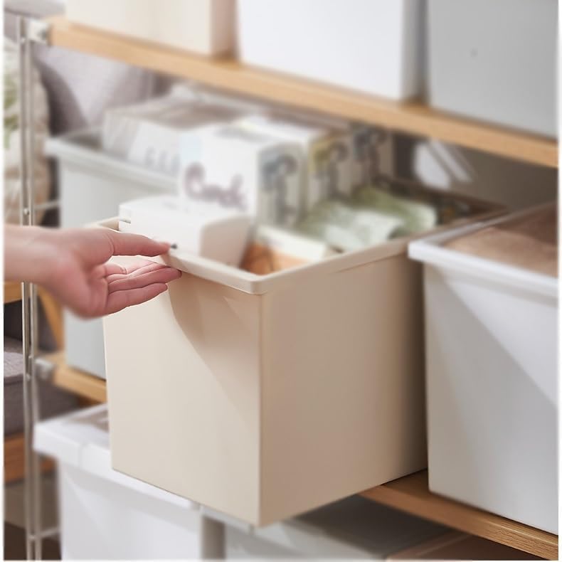 Wardrobe clothing storage box items with lid organizing large capacity