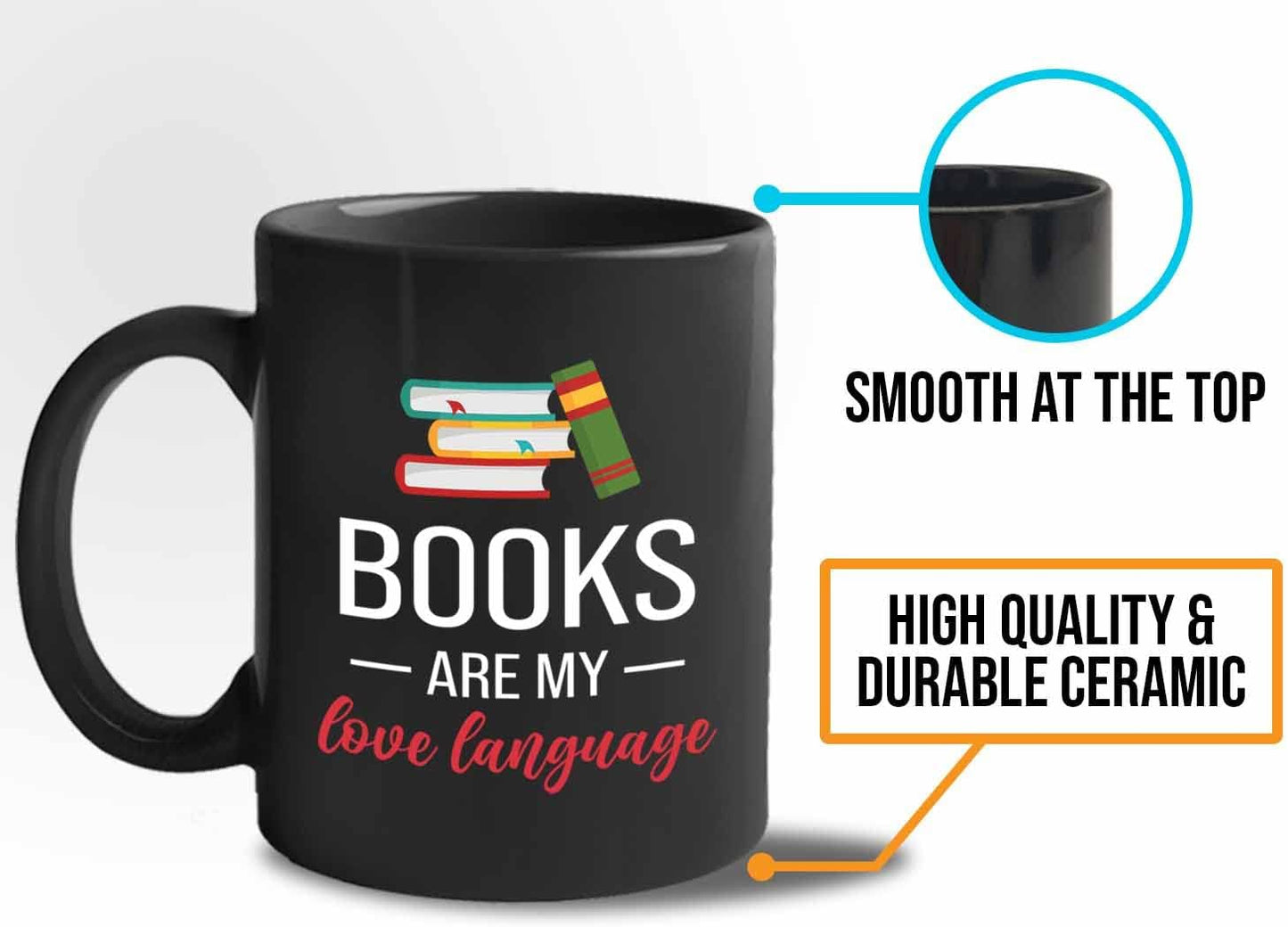 Bubble Hugs Book lovers Coffee Mug 11oz Black - Books My Love - Author Writer Library Library Editor Introvert Book Lovers Cat Lover Chill Relax Bookworm Reading