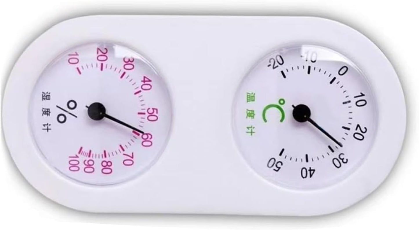 Mechanical 2 in 1 Thermo-Hygrometer HighAccuracy Hygrometer Thermometer Wall Mounted for BabyRoom, Greenhouses
