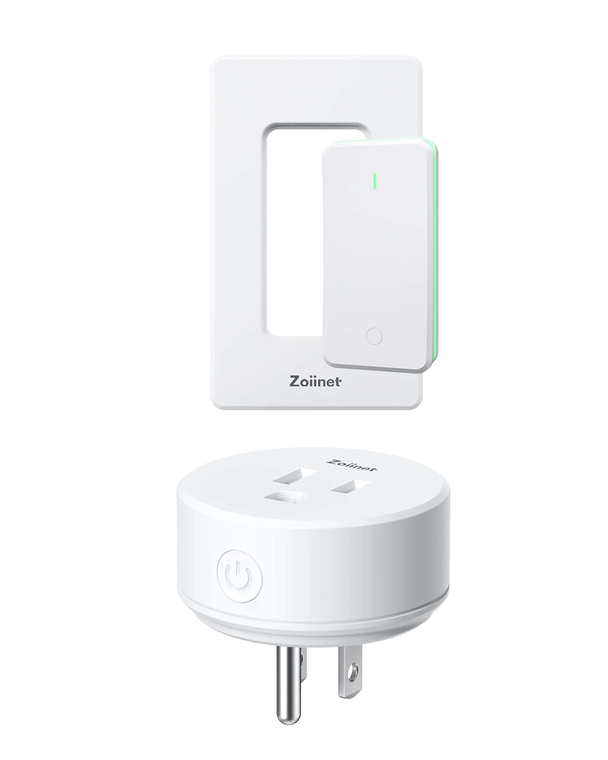 Smart Plug Switch, 2.4G WiFi Outlet Time Switch, Compatible with Alexa, Google Home, Smart Life & IFTTT APP, Voice Control & Timer, Buckle Design & Removable, No Hub Needed, Programmable