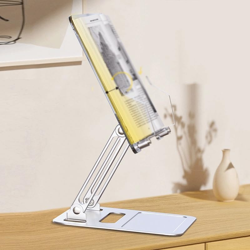 Aluminum Alloy Reading Stand, Notebook Universal Lifting Desktop, Acrylic Transparent