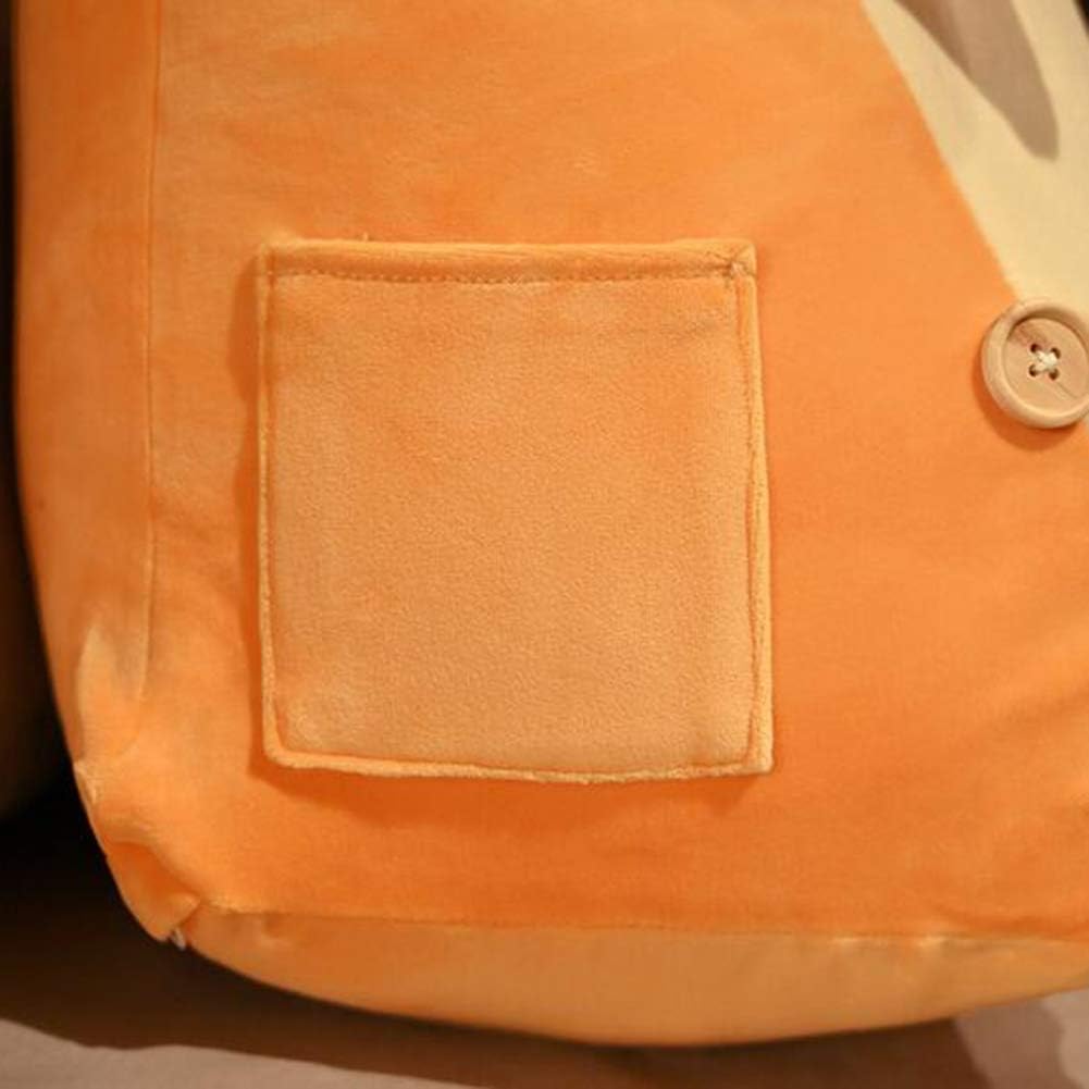 Cute Soft Bed Wedge Pillow Creative Triangle Back Cushion Sitting in Bed Reading Pillow Adjustable Back Wedge Cushion Waist Support Pillow (Cactus, 45×40×25CM)