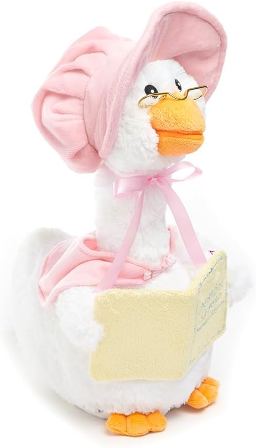 Cuddle Barn – Mother Goose Animated Stuffed Animal Reads Nursery Rhymes, 14”