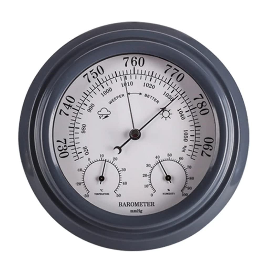 3 in 1 Thermometer Hygrometer Barometer Wall Hanging Weather Station Digital Indoor Outdoor Atmospheric Pressure Meter
