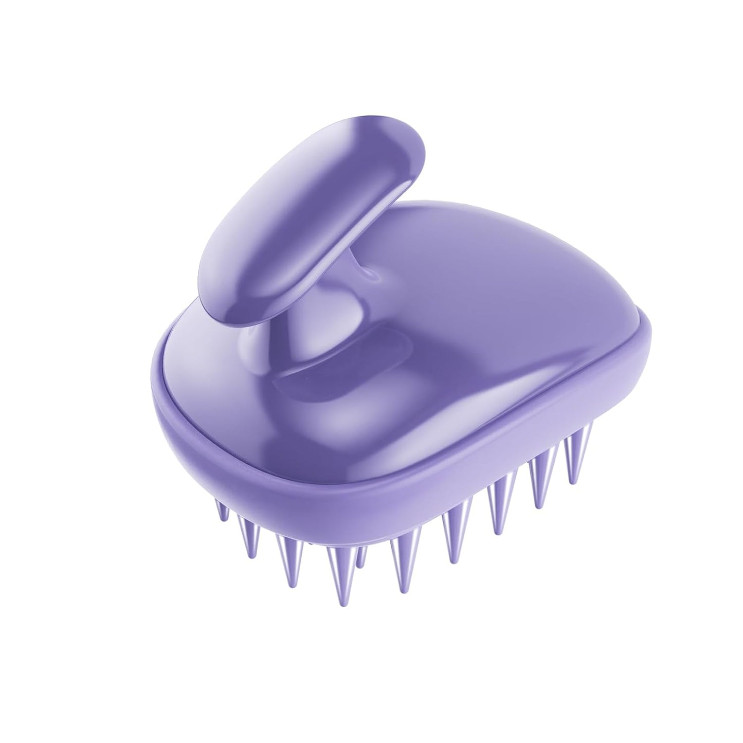 2-in-1 Scalp Massager Shampoo Brush,Scalp Scrubber, Exfoliator Brush for Removing Dandruff & Hair Growth,Detangling Scrubber for Wet or Dry Hair - for All Hair Types(Purple)
