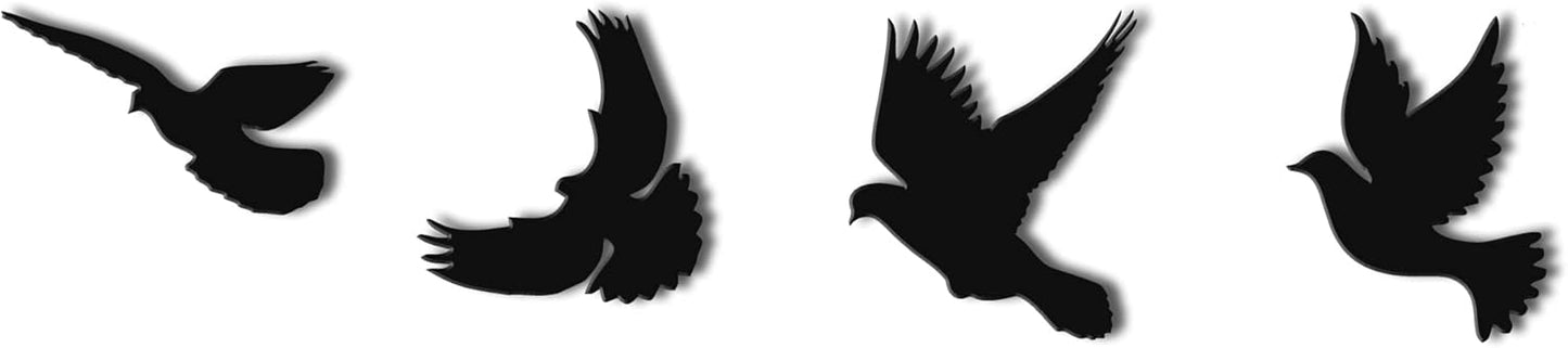 DEKADRON Metal Wall Art, Birds Decor, Metal Wall Decoration, Home Livingroom Indoor Outdoor Birds Sign (4)