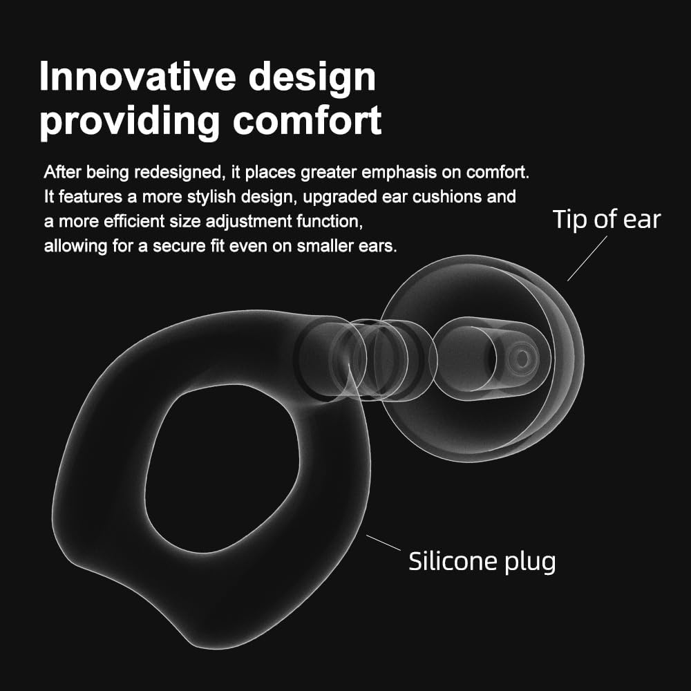 Noise Cancelling Earplugs Ultra-Comfy Reusable 25dB (SNR) Sleep earplugs, Travel earplugs, with Carrying Case - Black