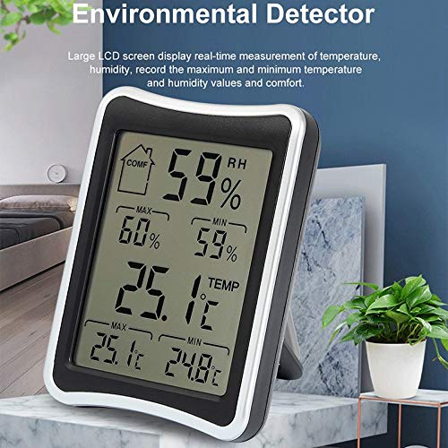 High Accuracy Digital Thermometer Hygrometer Temperature Humidity Gauge Monitor Indoor Max Min Memory Weather Station