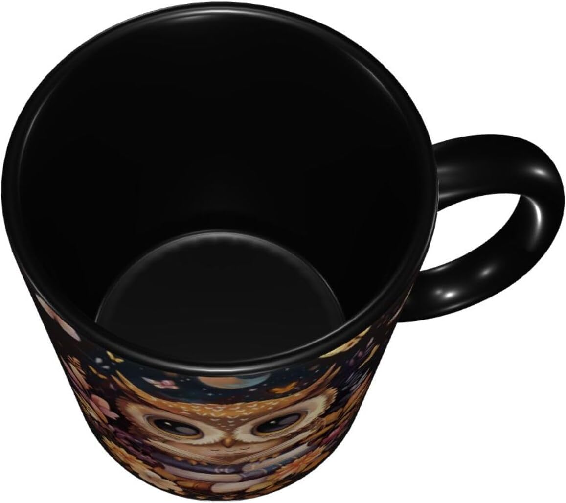 Owl Coffee Mug 11 OZ Cute Tea Cup Funny Coffee Cups for Women Microwave Safe