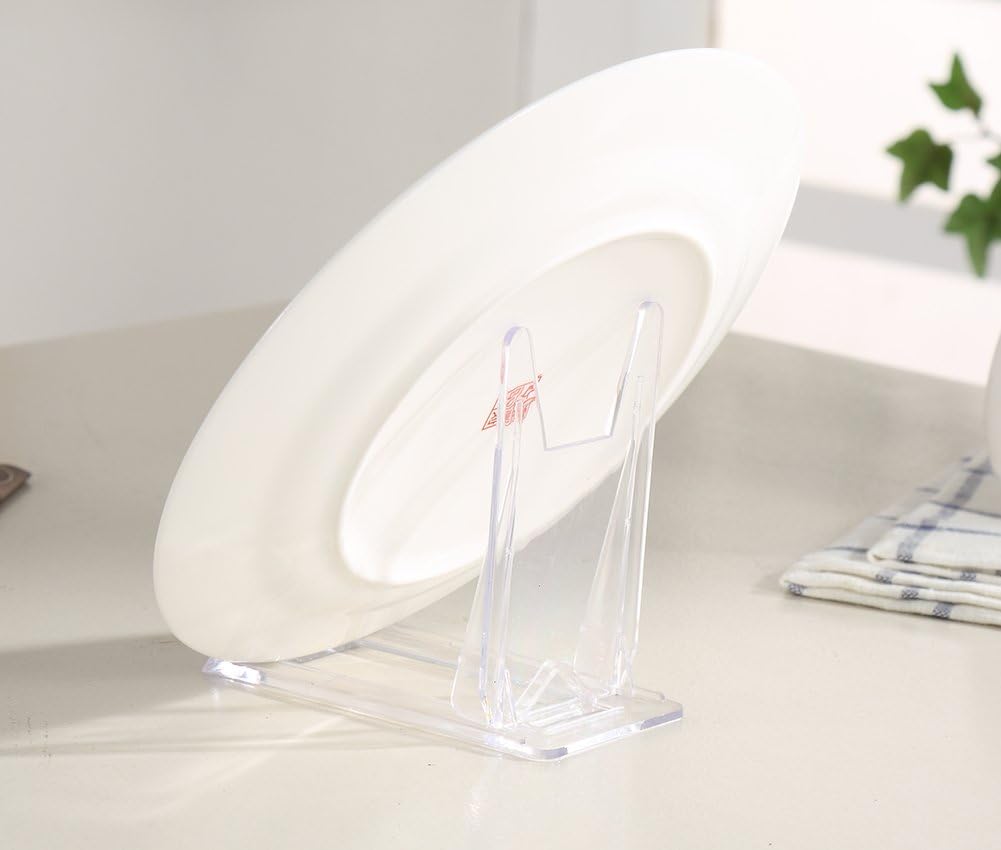 Artliving Two Part Adjustable Clear Acrylic Plastic Display Stand Easel (set of 6)