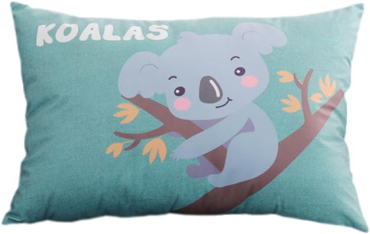 Sofa Rectangle Throw Pillow Bed Lumbar Back Cushion Backrest Cushions Rest Reading Pillow Office Lumbar Waist Pillows (40×60cm/15.7"×23.6" (with Core), Green Koala)