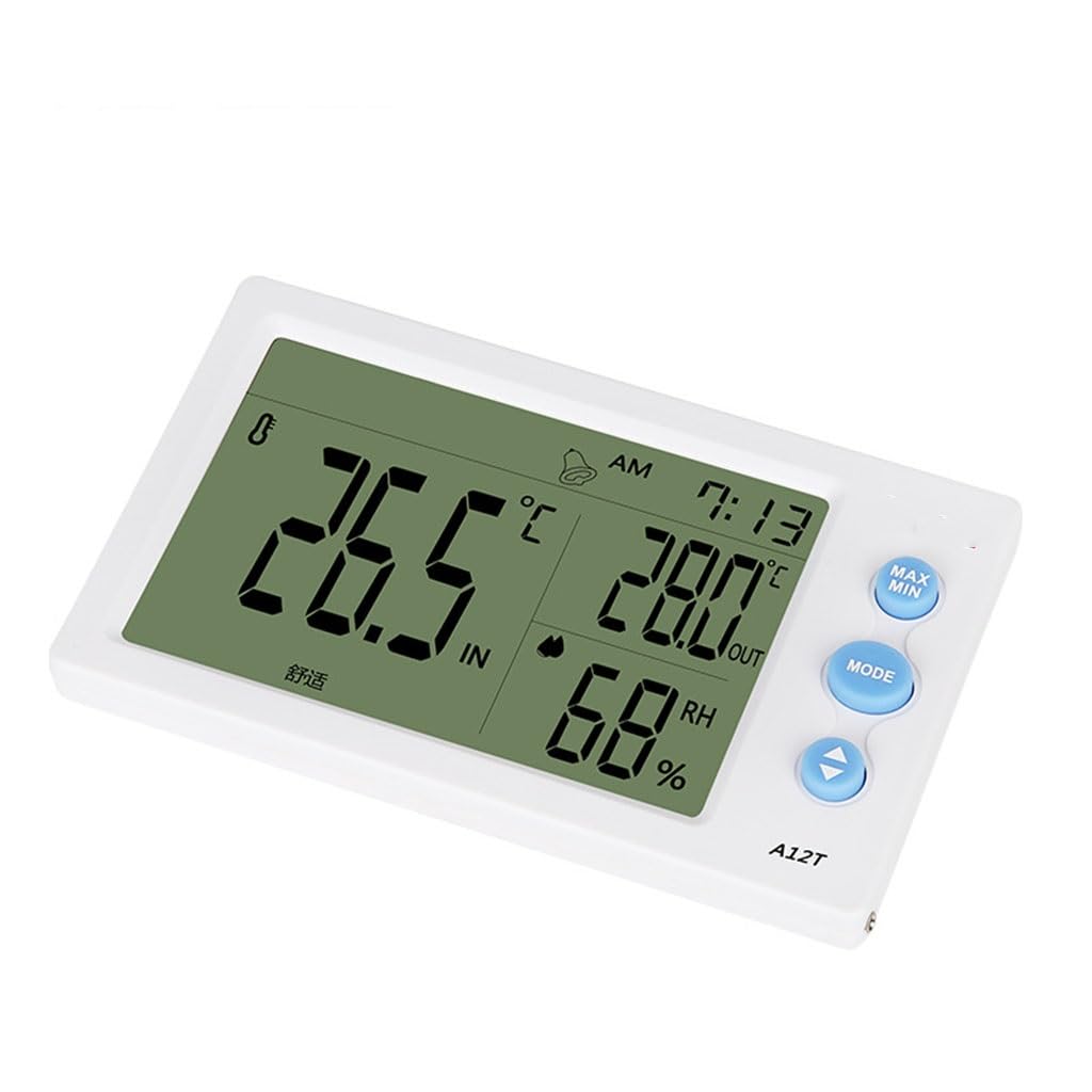 Digital Large Screen Temperature and Humidity Meter Home Indoor Electronic Thermometer Hygrometer Outdoor