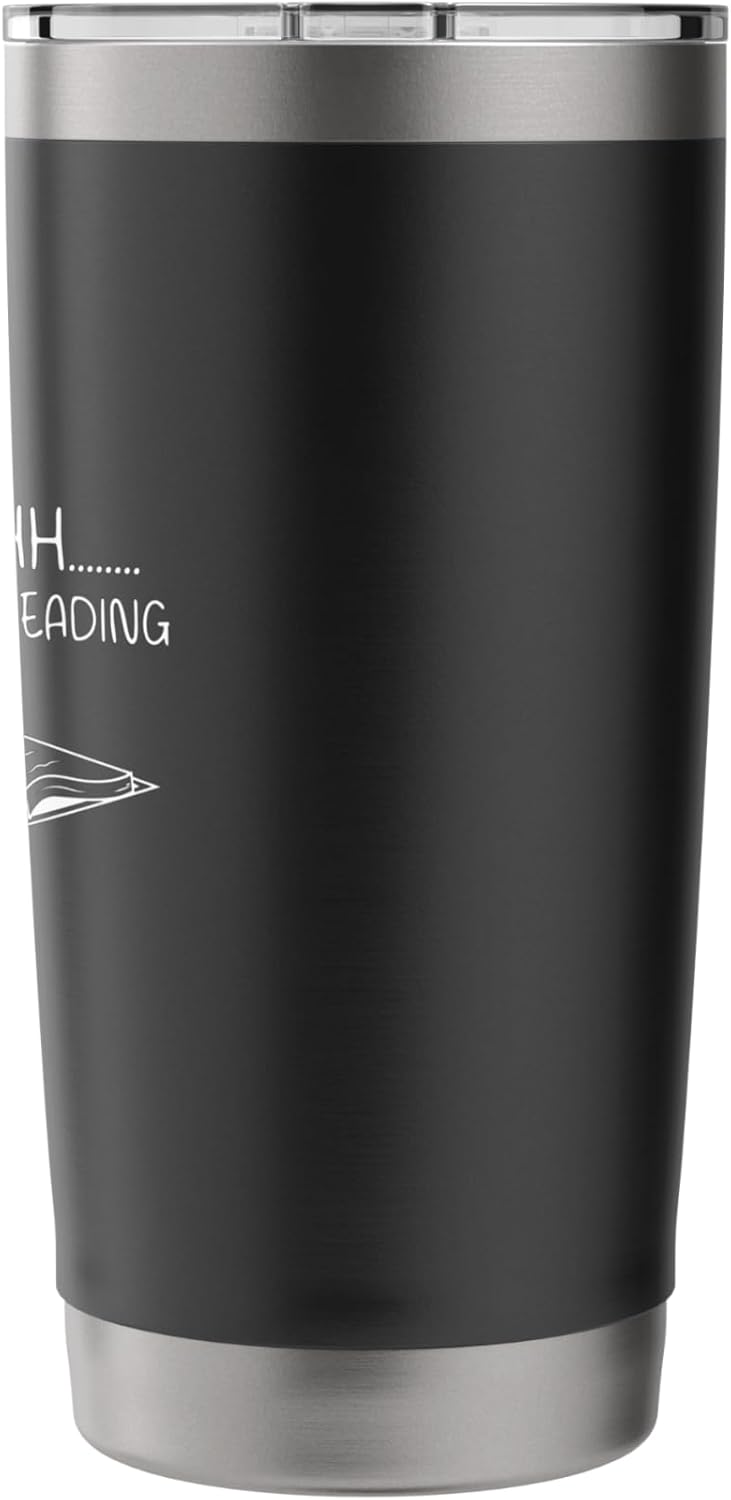 Shh I'm Reading Cat With Glasses and Book Stainless Steel Insulated Tumbler
