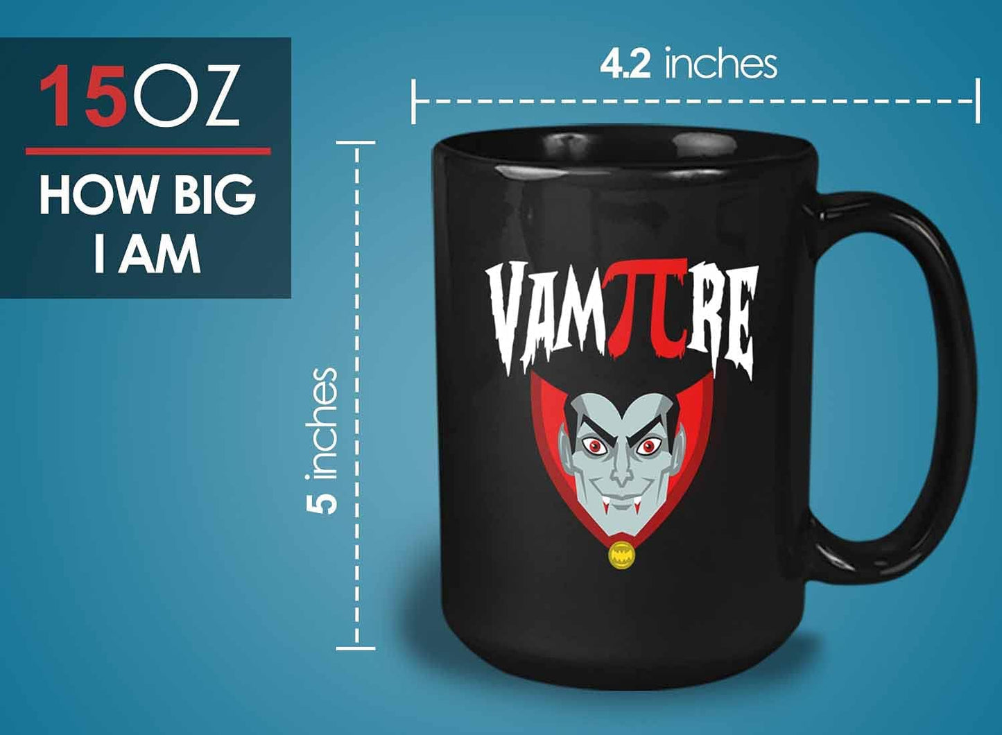 Bubble Hugs Math VamPIre Mug Black 15 Oz - Funny Reading Book Lovers Literary librarian Halloween Reader - Hellowin, October, Costume, Cospla Horror, Ancient, Festival, Holida Decoration Ideas,