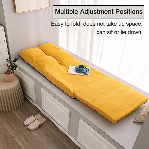 Indoor Floor Chair,Multiple Position Adjustable Padded Gaming Sofa Chair with Backrest, Lazy Sofa Lounge for Reading,Folding Comfy Meditation Chair,Perfect for Living Room,
