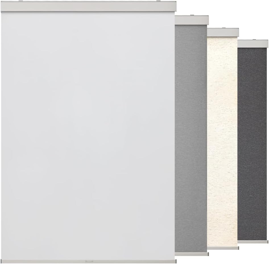Free Stop Cordless Roller Shades Semi-Opaque Blinds for Windows Room Darkening Rolled Up and Down Shades, UV Protection Window Shades Door Blinds for Home and Office