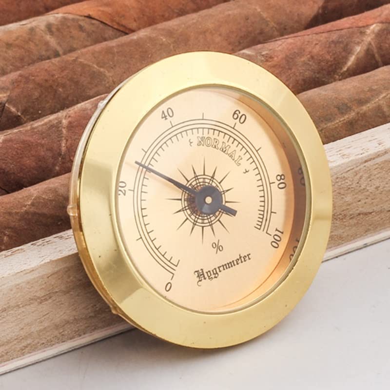 Mini Household Guitar Case Cigar Hygrometer High Precision Meter Tobacco Humidor