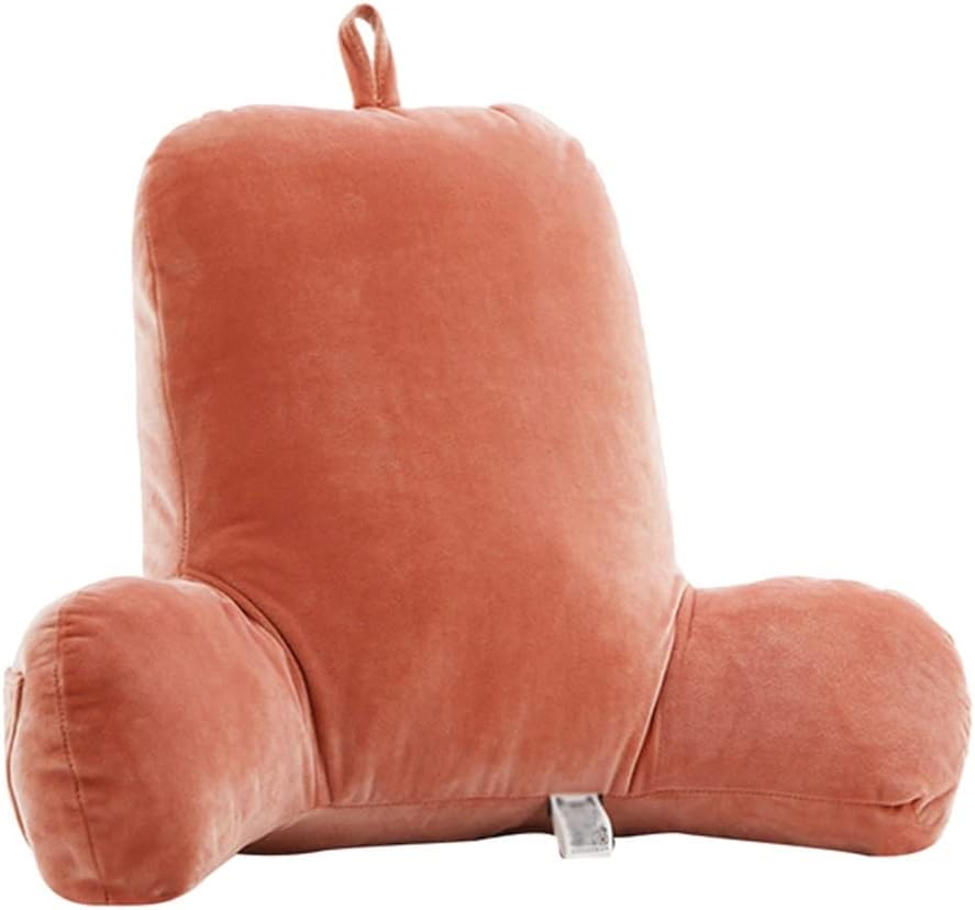 Sofa Cushion Back Pillow Rest Reading TV Large Hollow Cotton Cushions Lumbar Support Chair Home Decor(Orange)