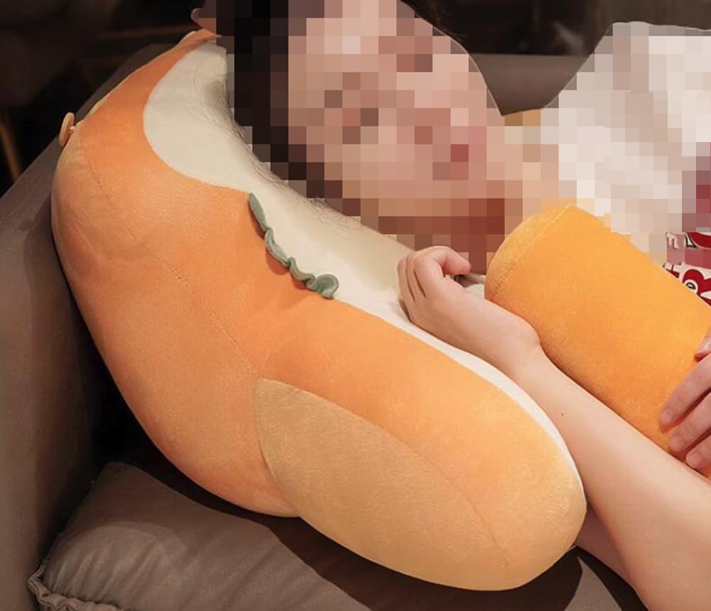 Cartoon Bed Backrest Pillow Office Chair Lumbar Back Cushion Sofa Soft Reading Pillow Plush Rest Neck Support Pillows (Rabbit pattern, 45×65CM/17.7""×25.59""), lww18