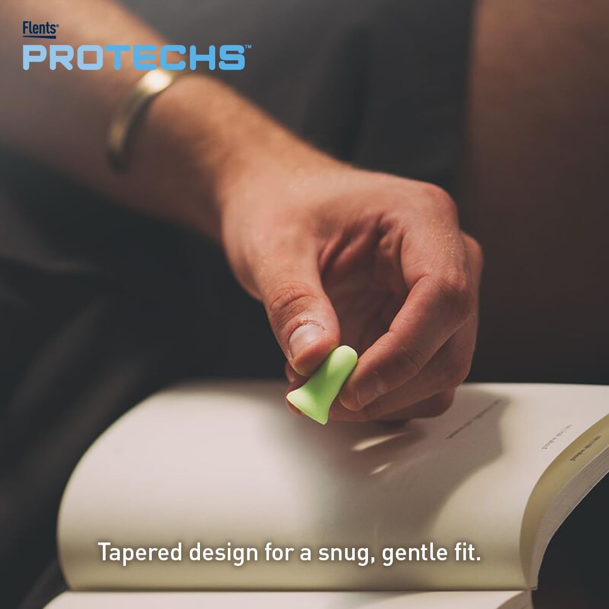 Flents Protechs Foam Ear Plugs, 10 Pair with case Sleeping, Snoring, Loud Noise, Traveling, Concerts, Construction, Studying, Work, Shooting, NRR 33, Noise Cancelling, Green, Made in the USA