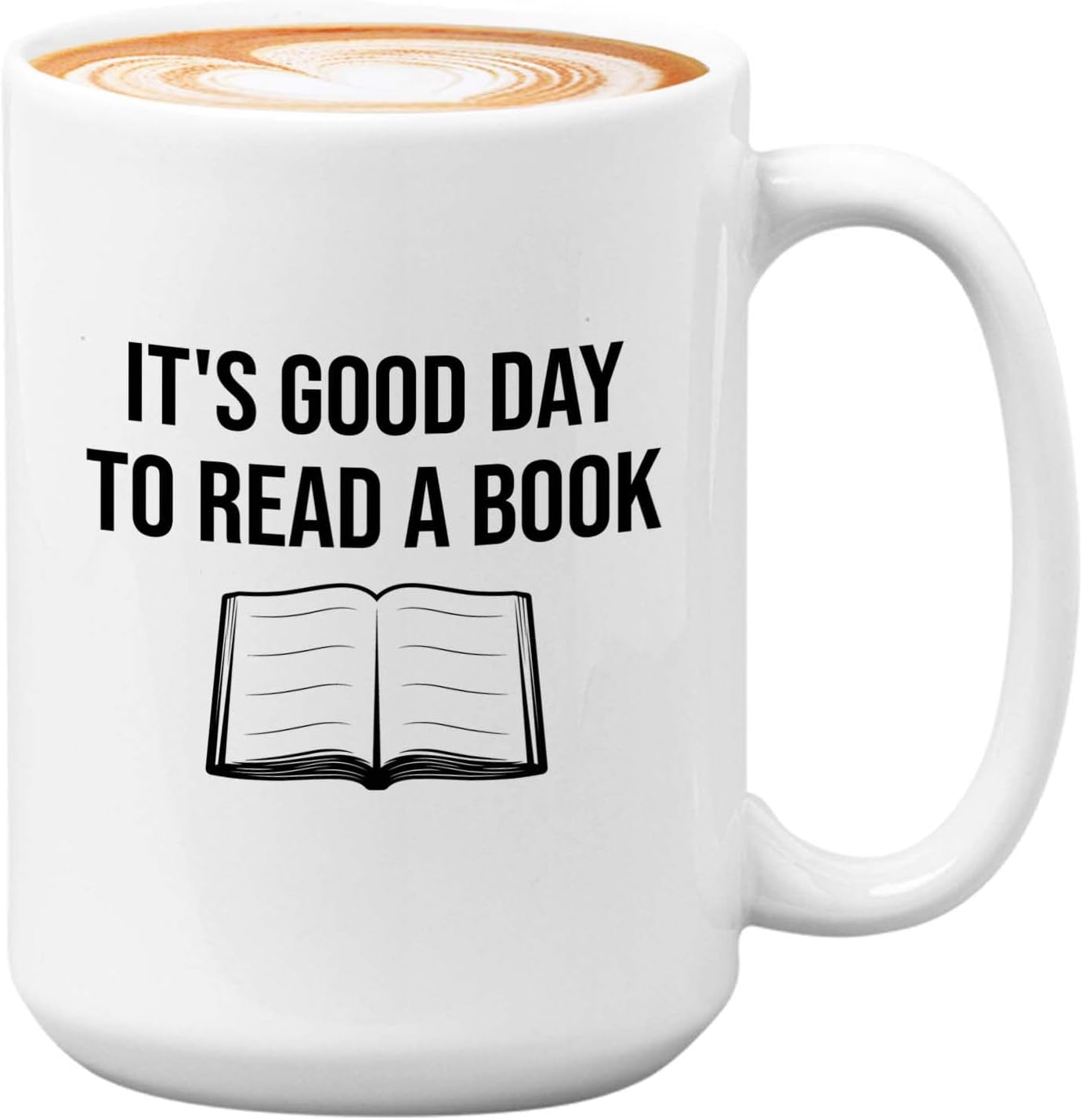 Bubble Hugs Writer Coffee Mug 15oz White - It's good Day to read a book - Reading Book Lover for Bookworm Bibliophile Librarians Author Readers Bookish