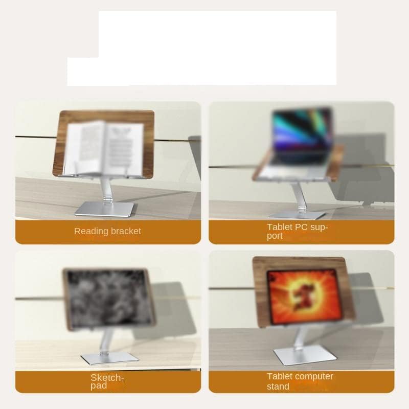 Adjustable Height Angle Reading Stand Aluminum Alloy Wooden Textbook for Big Heavy Books