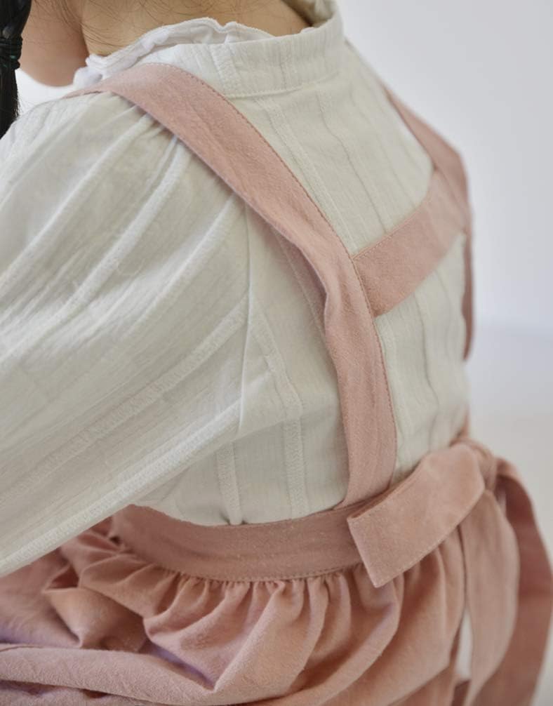 Children Cotton Apron Japanese Style Bib Home Clothes Painting Soft Comfort Pinafore Apron for Girls Boys