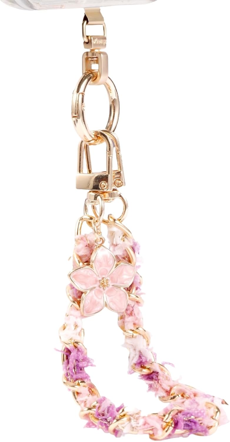Long Pond Designer Cell Phone Wrist Strap, Anti-Lost Lanyard Wristlet Charm for iPhone 17 Pro Max&Most Cellphones, Detachable Bracelet