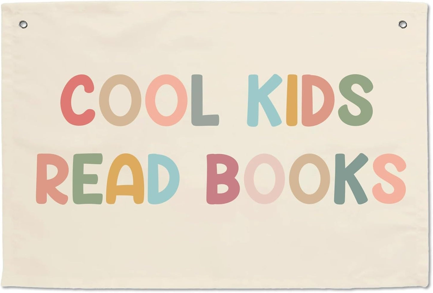 Read Banners For Classroom Wall Art Reading Books Sign Cool Kids Read Books Signs Girl Boys Children Playroom Decor Boho Banner Rainbow Book Themed Classrooms Learning Decorations