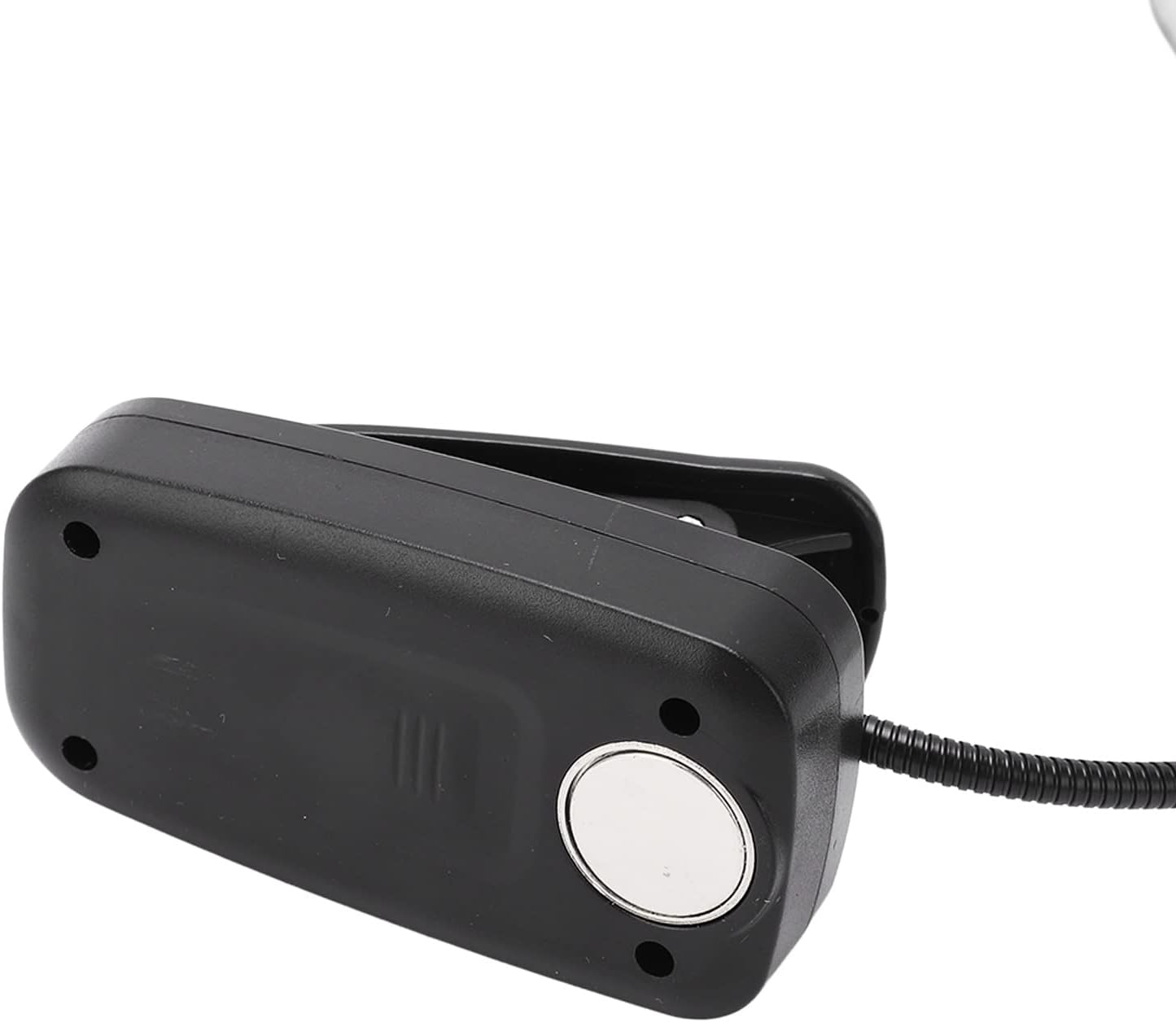 Solar Clip on Book Light LED Reading Light USB Rechargeable and Solar Powered, 3 Color Temperature Flexible Neck& Clip on Black
