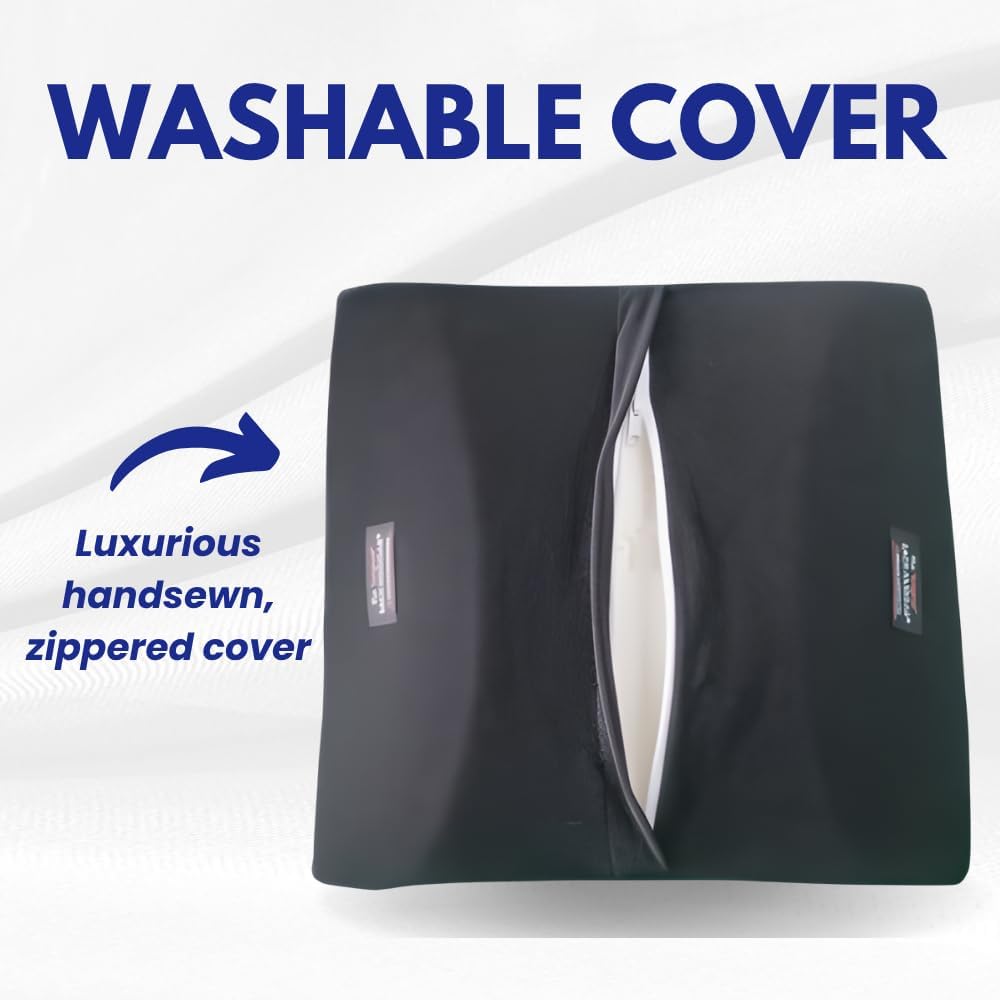Back-Huggar - Thin - Bucket Seat Style - The Original Lumbar Cushion Black