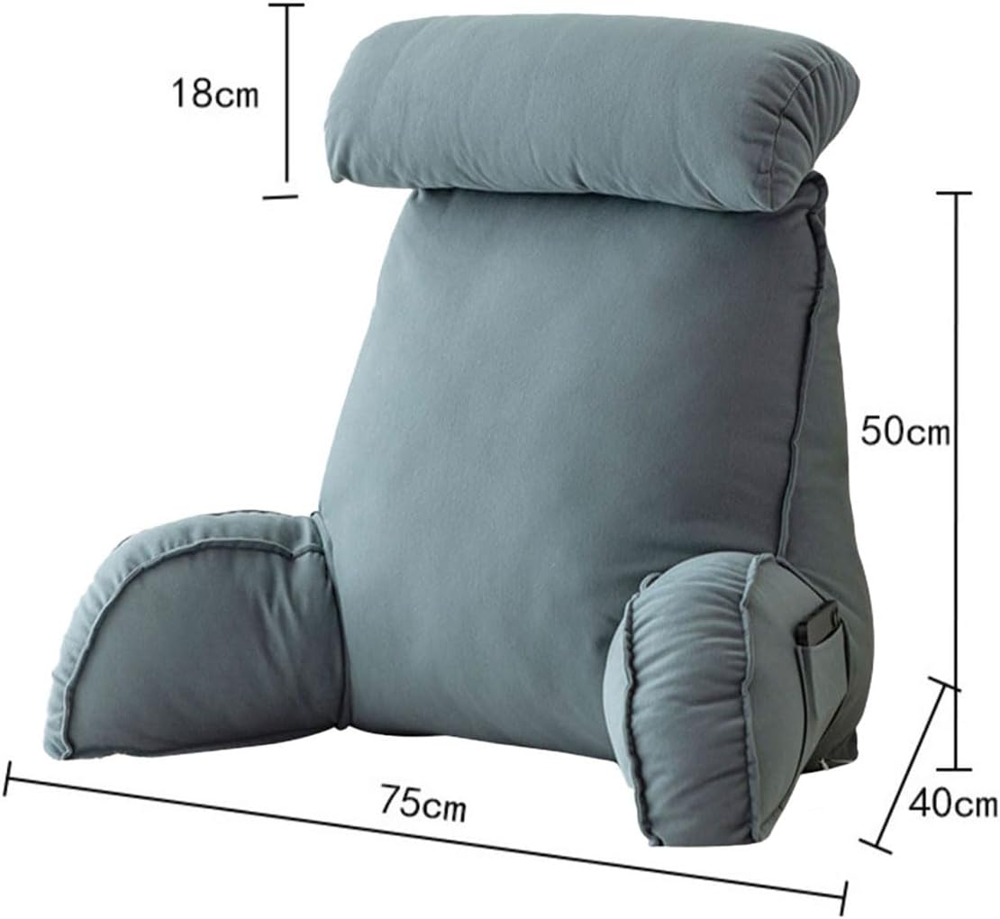 Bedside Sofa Pillow Backrest,Large Adult Bed Rest Pillows Back Support,Cute Reading Pillow for Bed Adult,Unmatched Support Bed Rest Sit Up Pillow Support While Reading,Watching TV
